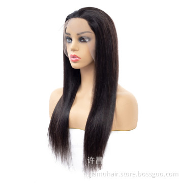 Lace Front Human Hair Wigs Brazilian Remy 100% Human Hair Straight Wig 13*4 Lace Frontal Wig Pre Plucked
